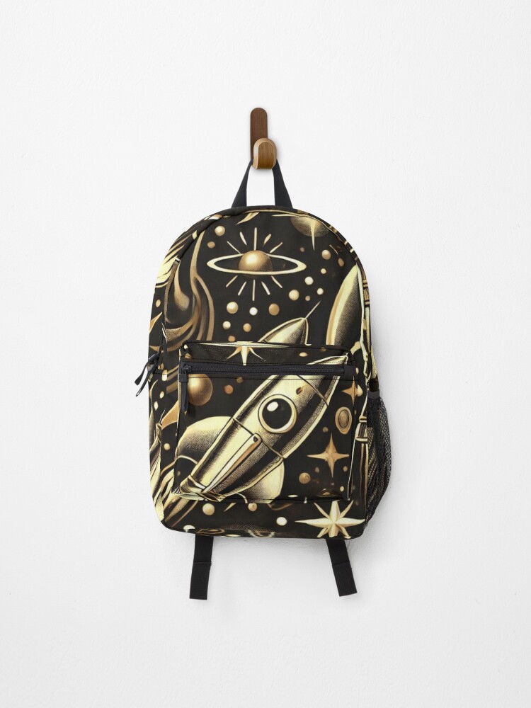 Thumbnail 1 of 3, Backpack, space pattern designed and sold by TEEJAMBOREE.