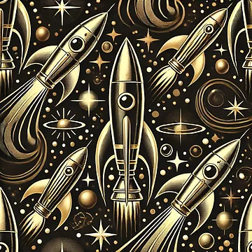 Artwork thumbnail, space pattern by TEEJAMBOREE