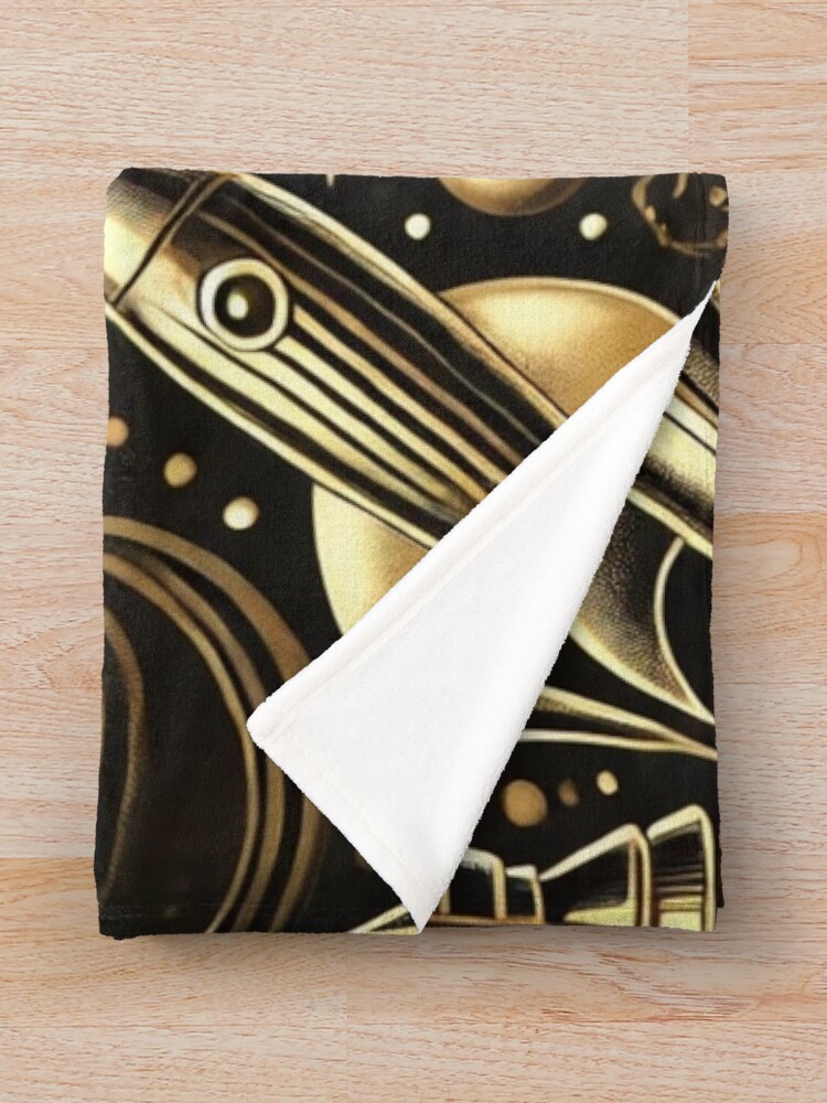Thumbnail 3 of 6, Throw Blanket, space pattern designed and sold by TEEJAMBOREE.