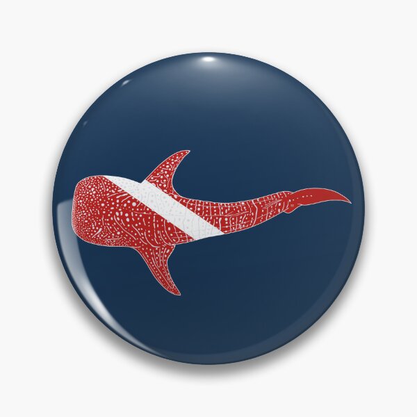 Item preview, SCUBA DIVE FLAG WHALE SHARK above-white line designed and sold by BEATRIZ ABAITUA.