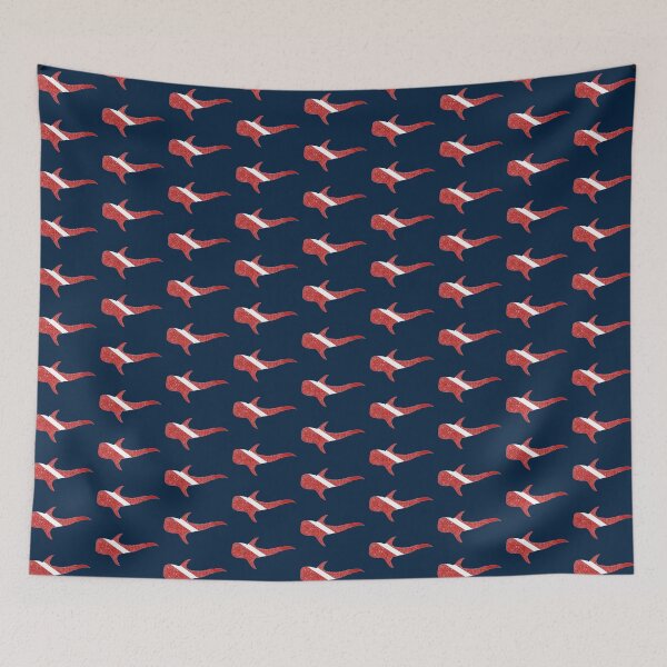 Item preview, SCUBA DIVE FLAG WHALE SHARK above-white line designed and sold by BEATRIZ ABAITUA.