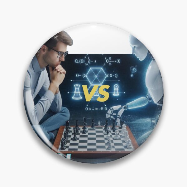 Item preview, Explore the Future with AI vs. Human Intelligence Quote Design - Perfect for Tech Enthusiasts, Innovators, and Creatives designed and sold by goldenstore0.