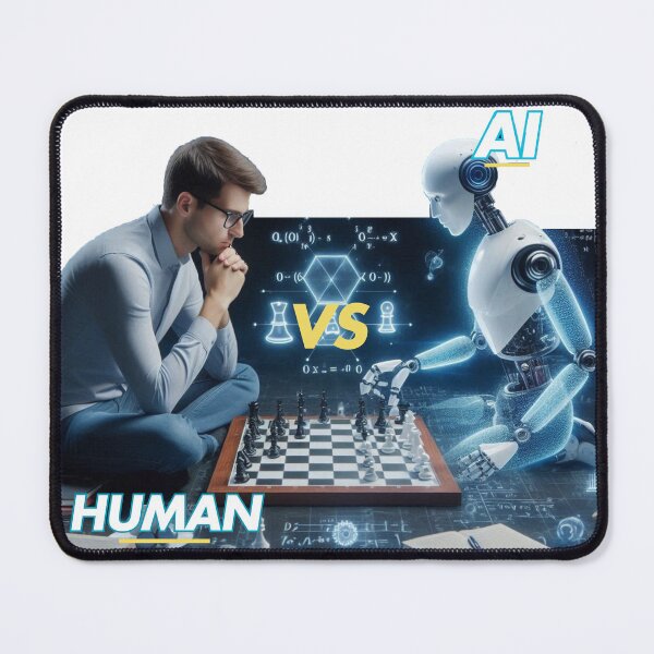 Item preview, Explore the Future with AI vs. Human Intelligence Quote Design - Perfect for Tech Enthusiasts, Innovators, and Creatives designed and sold by goldenstore0.