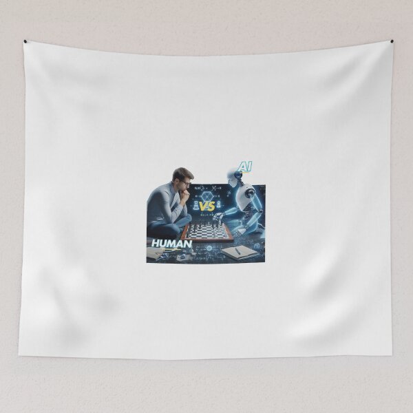 Item preview, Explore the Future with AI vs. Human Intelligence Quote Design - Perfect for Tech Enthusiasts, Innovators, and Creatives designed and sold by goldenstore0.
