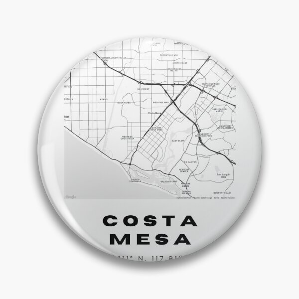 Item preview, Minimalist Costa Mesa Map Art - California City Coordinates Design designed and sold by RM-Journey.