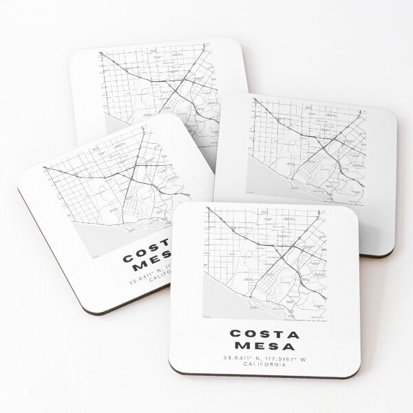 Item preview, Minimalist Costa Mesa Map Art - California City Coordinates Design designed and sold by RM-Journey.