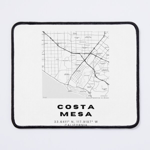 Item preview, Minimalist Costa Mesa Map Art - California City Coordinates Design designed and sold by RM-Journey.