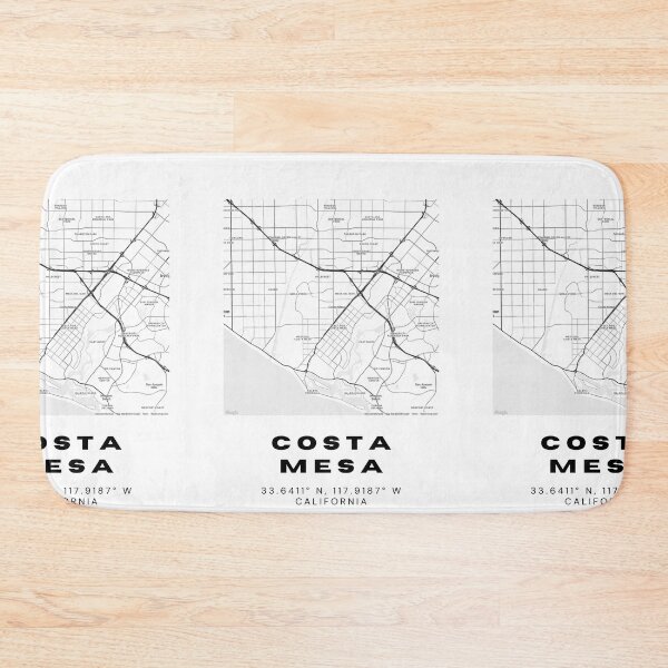Item preview, Minimalist Costa Mesa Map Art - California City Coordinates Design designed and sold by RM-Journey.
