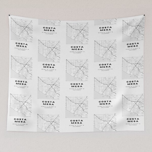 Item preview, Minimalist Costa Mesa Map Art - California City Coordinates Design designed and sold by RM-Journey.