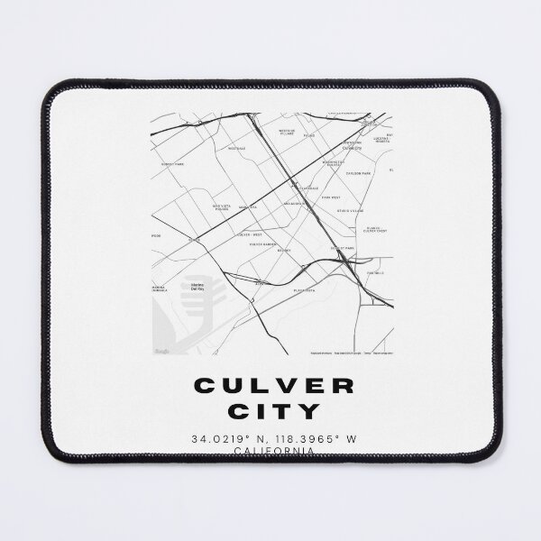 Item preview, Minimalist Culver City Map Art - California City Coordinates Design designed and sold by RM-Journey.