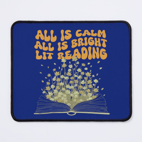 Item preview, Retro Wavy Font Style Christmas Flowers Reading Design for Books Lovers designed and sold by jteart.