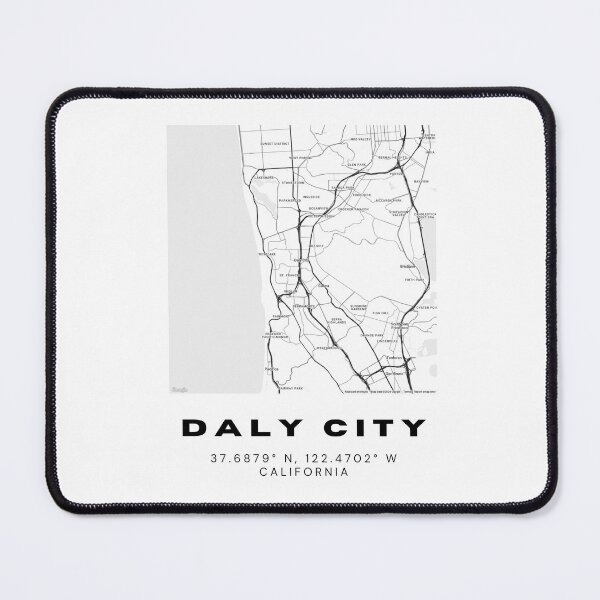 Item preview, Minimalist Daly City Map Art - California City Coordinates Design designed and sold by RM-Journey.
