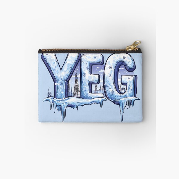 Item preview, Edmonton YEG Alberta Winter Cityscape Icy Oil Rig and Snowflakes designed and sold by meganohm.