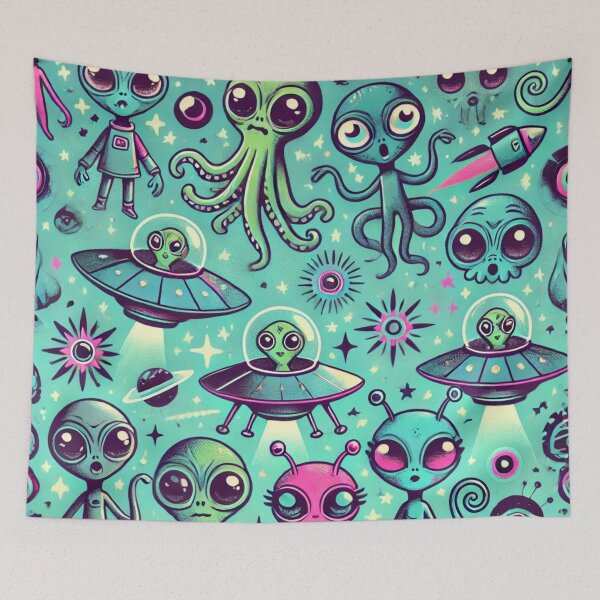 Item preview, space pattern designed and sold by TEEJAMBOREE.