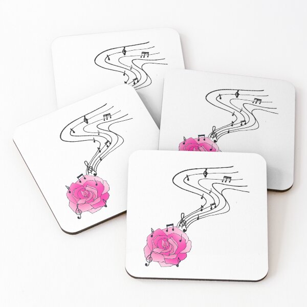 Item preview, Classical music and flower lover music notes with rose art designed and sold by Artstastic.