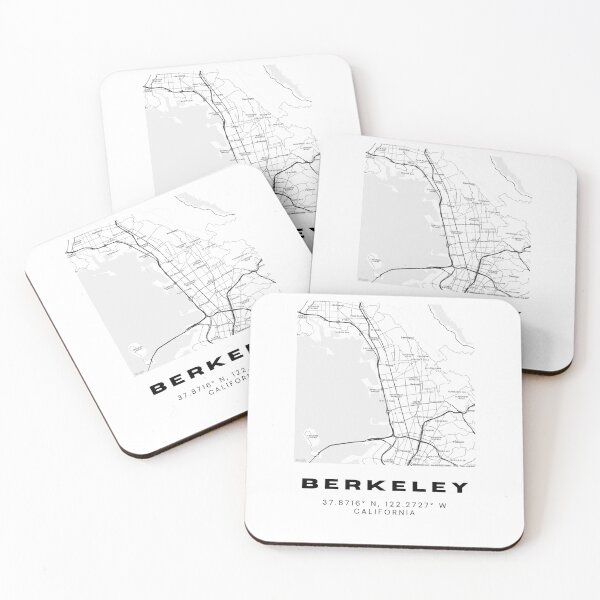 Item preview, Minimalist Berkeley Map Art - California City Coordinates Design designed and sold by RM-Journey.