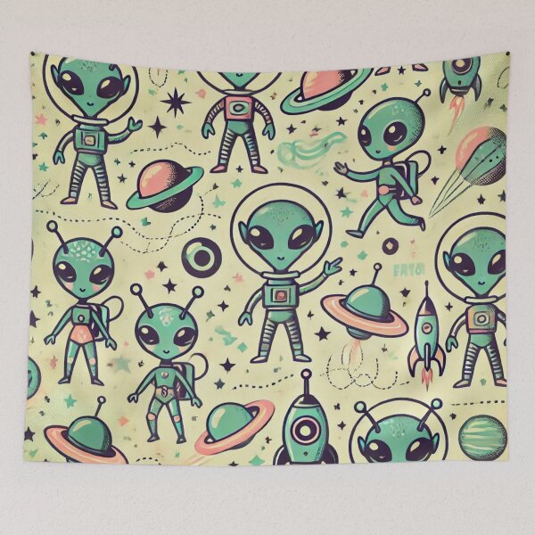 Item preview, space pattern designed and sold by TEEJAMBOREE.