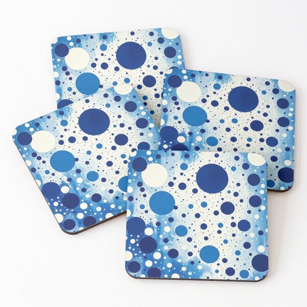 Item preview, Abstract Blue and White Spatter Pattern" designed and sold by hjian8219.