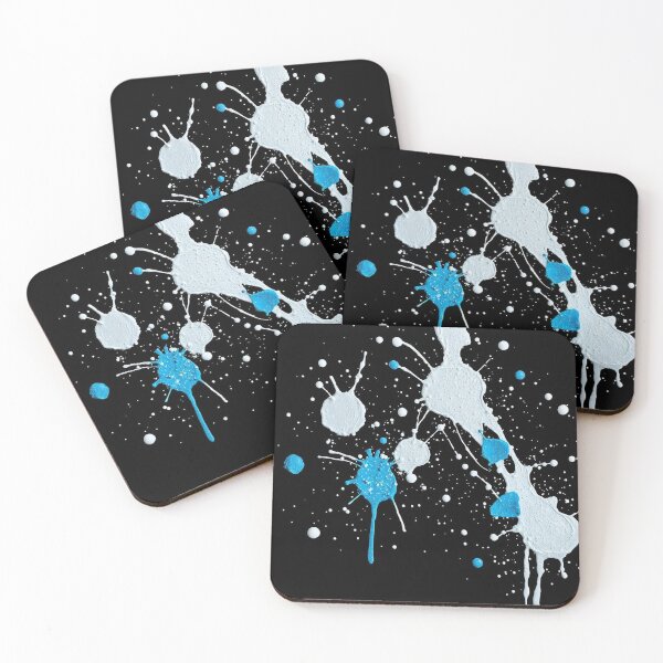Item preview, Abstract Blue and White Spatter Pattern" designed and sold by hjian8219.