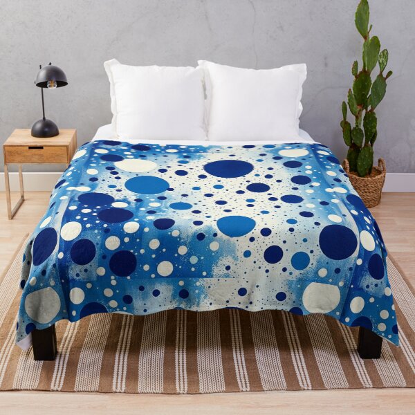 Item preview, Abstract Blue and White Spatter Pattern" designed and sold by hjian8219.