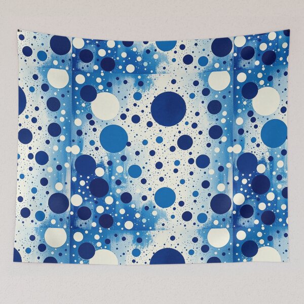 Item preview, Abstract Blue and White Spatter Pattern" designed and sold by hjian8219.