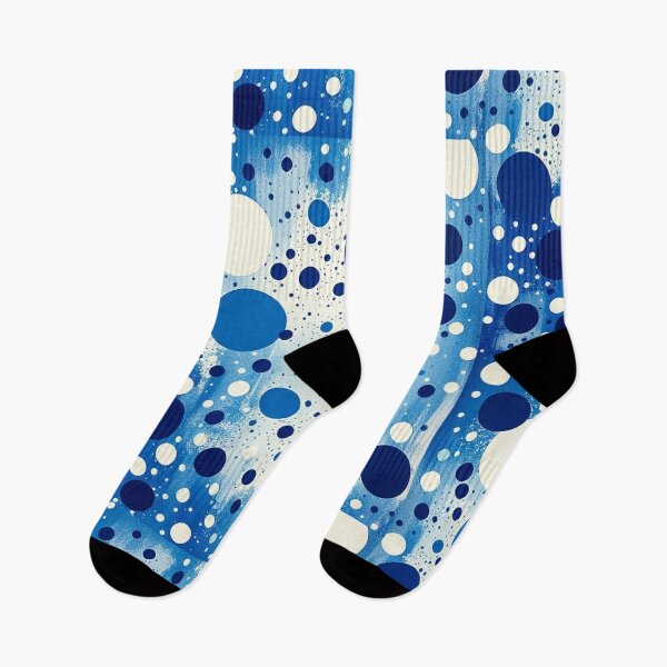 Item preview, Abstract Blue and White Spatter Pattern" designed and sold by hjian8219.