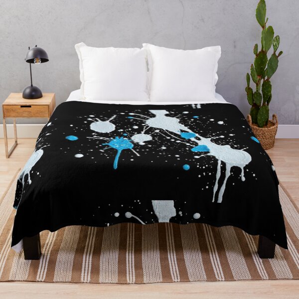 Item preview, Abstract Blue and White Spatter Pattern" designed and sold by hjian8219.