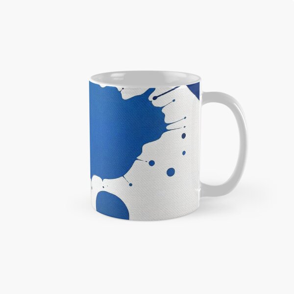 Item preview, Abstract Blue and White Spatter Pattern" designed and sold by hjian8219.