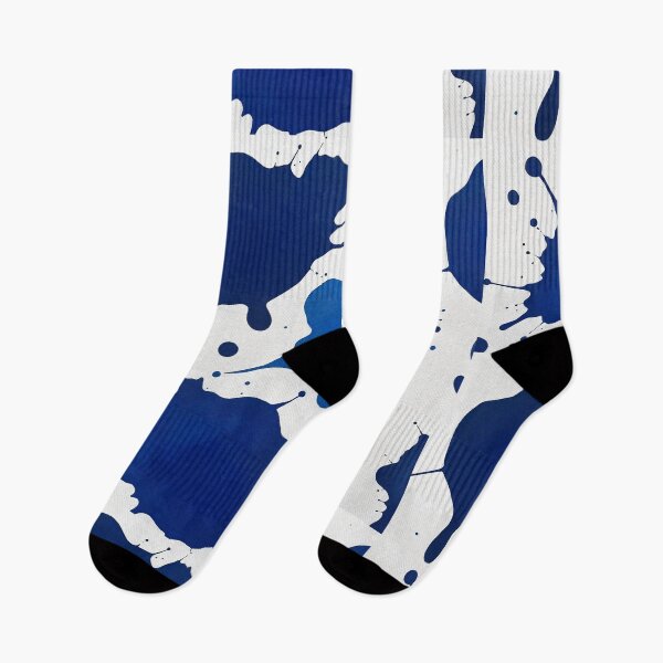 Item preview, Abstract Blue and White Spatter Pattern" designed and sold by hjian8219.