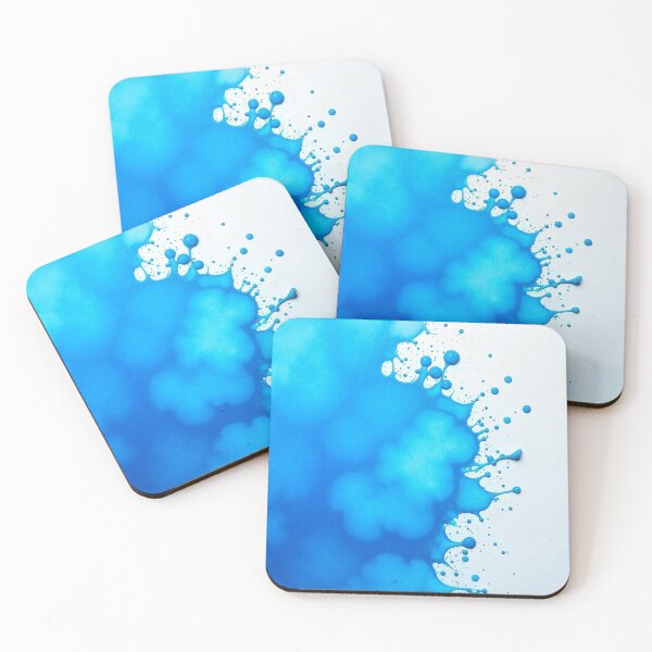 Item preview, Abstract Blue and White Spatter Pattern" designed and sold by hjian8219.
