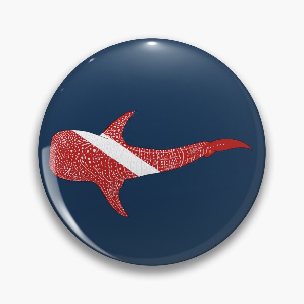 Item preview, SCUBA DIVE FLAG WHALE SHARK above-black line designed and sold by BEATRIZ ABAITUA.