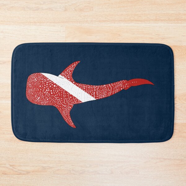Item preview, SCUBA DIVE FLAG WHALE SHARK above-black line designed and sold by BEATRIZ ABAITUA.