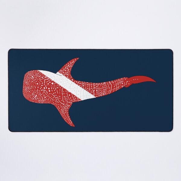 Item preview, SCUBA DIVE FLAG WHALE SHARK above-black line designed and sold by BEATRIZ ABAITUA.