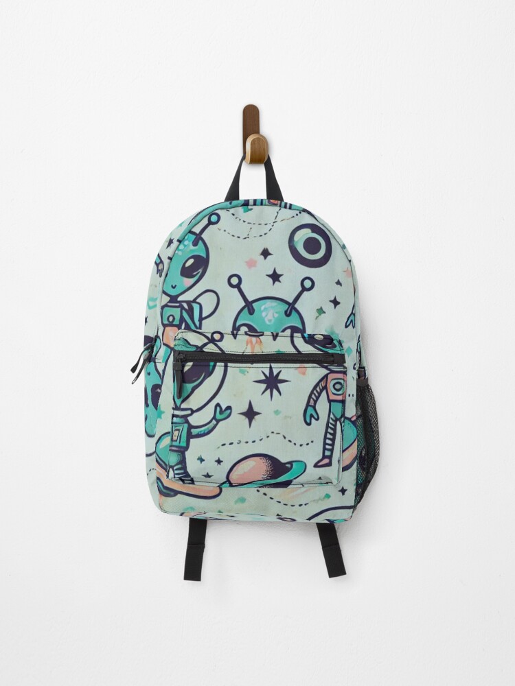 Thumbnail 1 of 3, Backpack, space pattern designed and sold by TEEJAMBOREE.