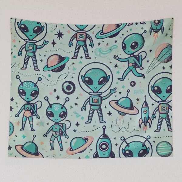 Item preview, space pattern designed and sold by TEEJAMBOREE.