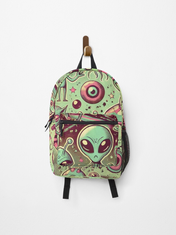 Thumbnail 1 of 3, Backpack, space pattern designed and sold by TEEJAMBOREE.