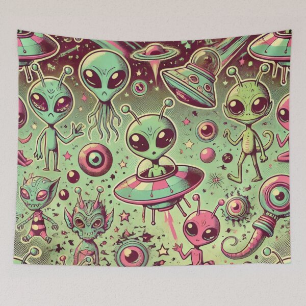 Item preview, space pattern designed and sold by TEEJAMBOREE.