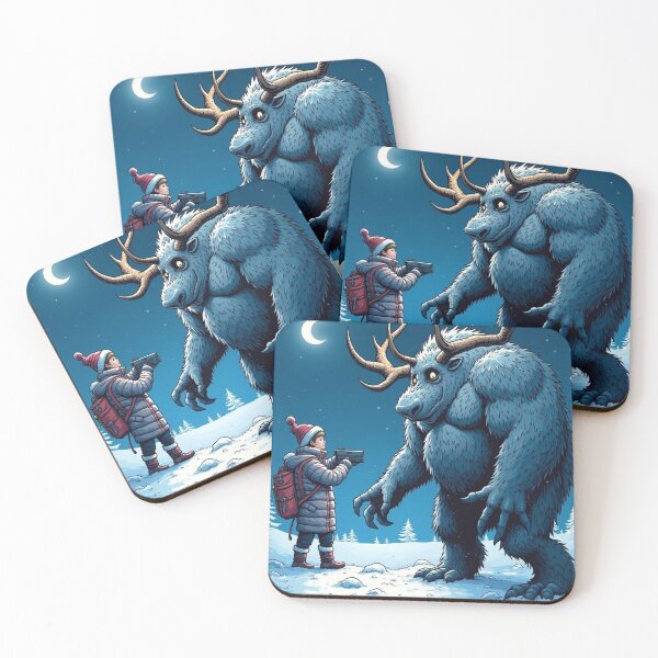 Item preview, MIDNIGHT HIKE RUNNING INTO A MYTHICAL CREATURE designed and sold by Arts4U.