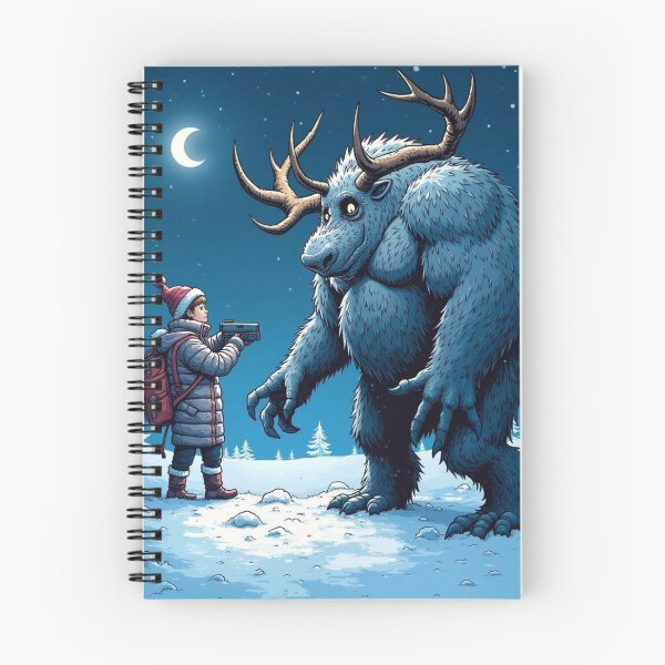 Item preview, MIDNIGHT HIKE RUNNING INTO A MYTHICAL CREATURE designed and sold by Arts4U.