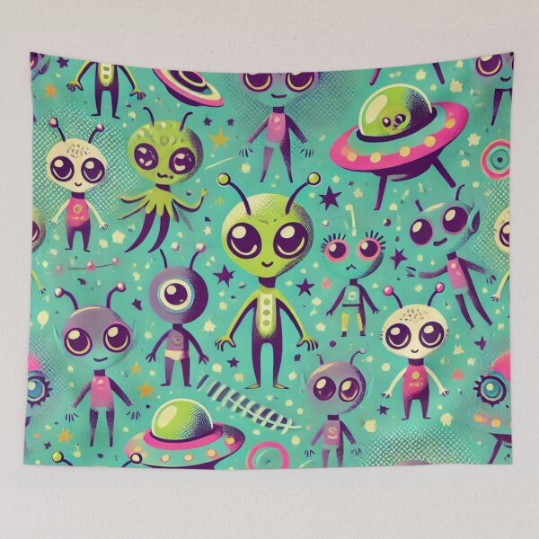 Item preview, space pattern designed and sold by TEEJAMBOREE.