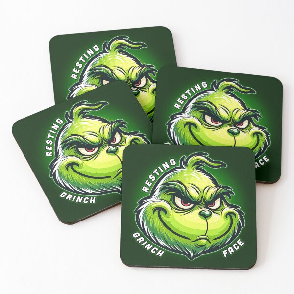 Item preview, Resting Grinch Face designed and sold by Nomadic Spirit Studios.