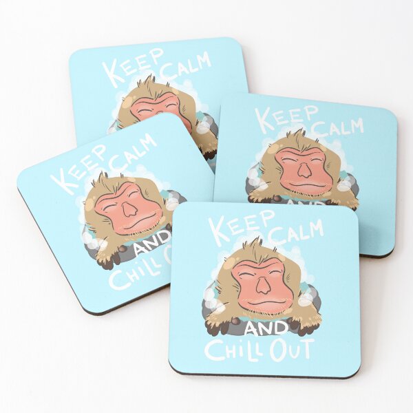 Item preview, Japan Addiction collection: keep calm and chill out, snow monkey style designed and sold by KiKi Koy.