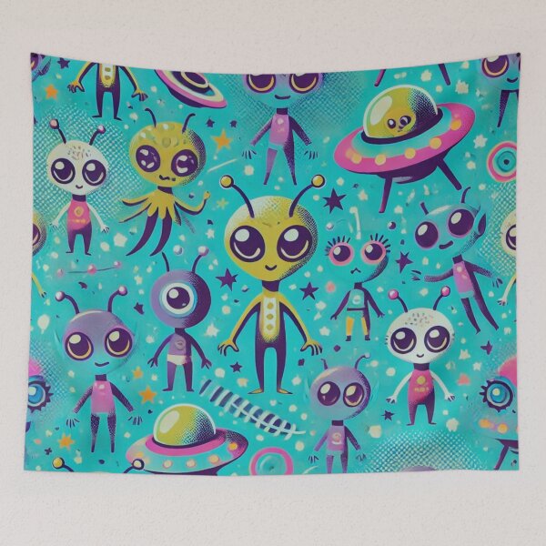 Item preview, space pattern designed and sold by TEEJAMBOREE.