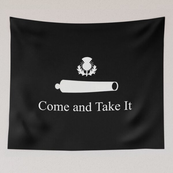 Item preview, Black Scottish Thistle CATI Cannon Flag designed and sold by JonathanR1994.