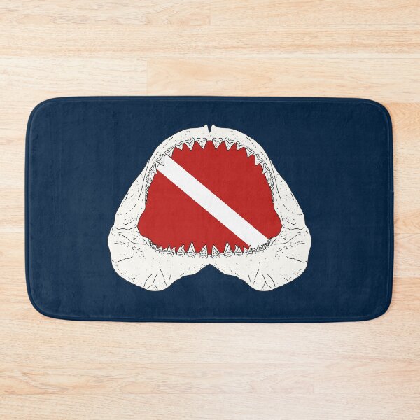 Item preview, SCUBA DIVE FLAG GREAT WHITE JAWS designed and sold by BEATRIZ ABAITUA.