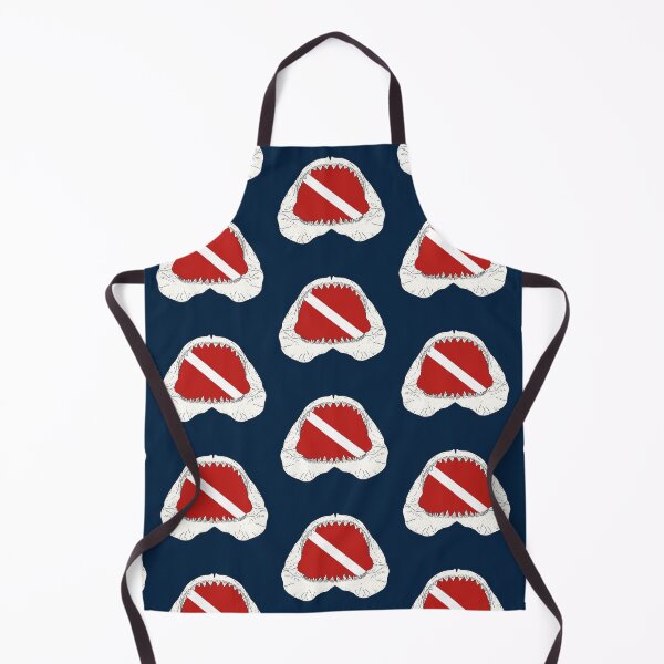 Item preview, SCUBA DIVE FLAG GREAT WHITE JAWS designed and sold by BEATRIZ ABAITUA.