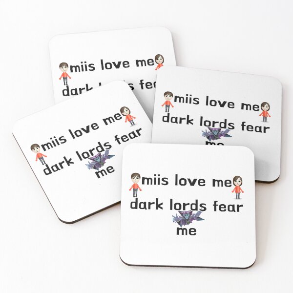 Item preview, Miis love me dark lords fear me simple  designed and sold by E-Shu.