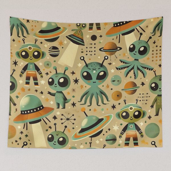 Item preview, space pattern designed and sold by TEEJAMBOREE.