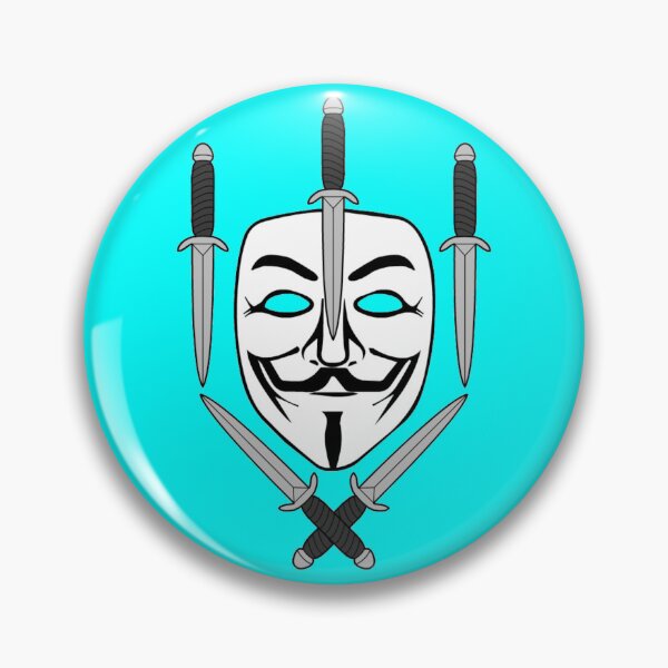 Item preview, Guy Fawkes Jolly Roger (Cyan) designed and sold by MurpheusTech.