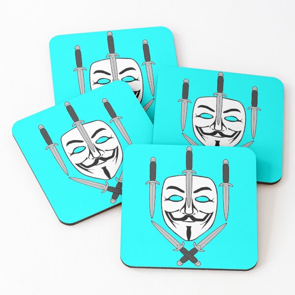 Item preview, Guy Fawkes Jolly Roger (Cyan) designed and sold by MurpheusTech.